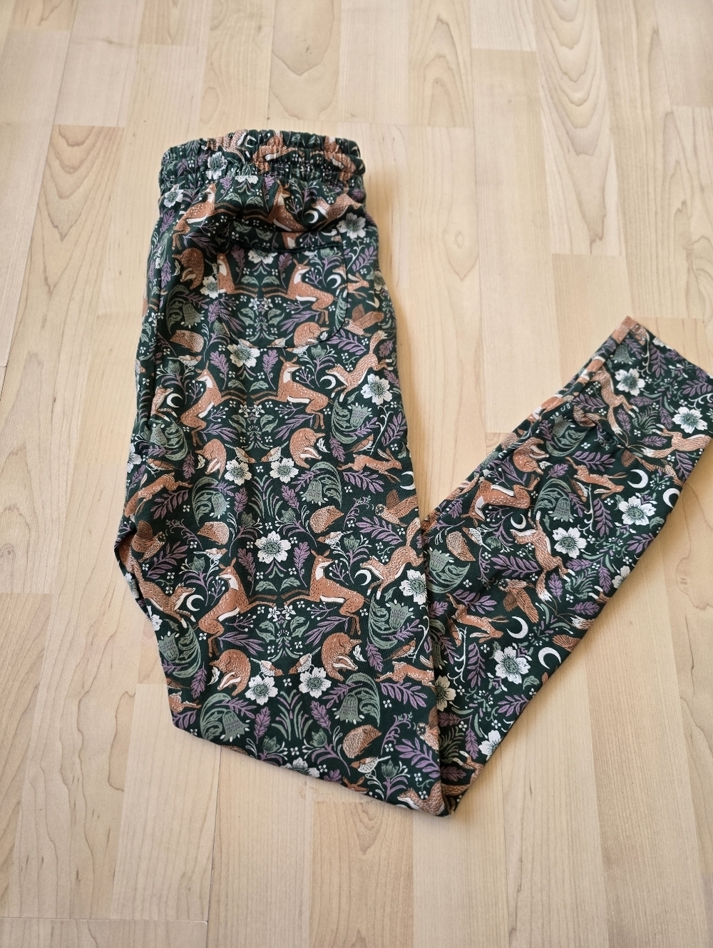 Fat Face Ellie Lino Fox Pyjama Lounge Leggings Woodland Theme Size 2